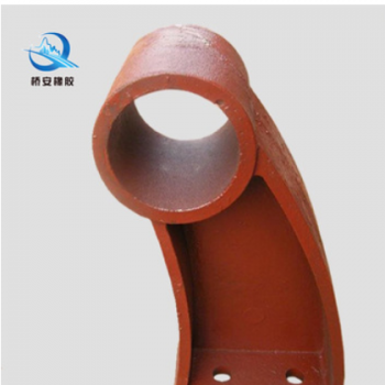 公路桥梁防撞设施景观扶手牛角架护栏支架300 350 DN80 83可定制图3