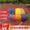 彩色EPDM填充颗粒运动场地专用 工厂直销弹性环保型EPDM橡胶颗粒