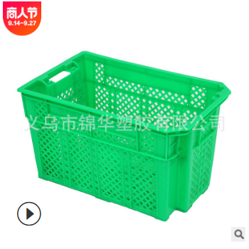 可叠加塑胶筐 物流运输周转框 蔬菜水果框子 透气PE筐 塑料周转箱图3