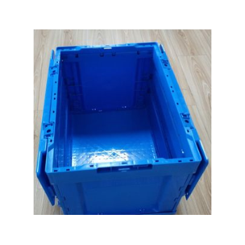 塑料折叠箱 带盖折叠箱 400*300*325折叠箱 折叠整理箱物流周转箱图2