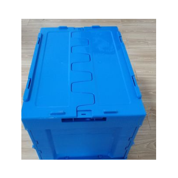 塑料折叠箱 带盖折叠箱 400*300*325折叠箱 折叠整理箱物流周转箱图1
