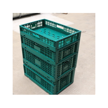 折叠水果筐 塑料周转筐 加厚带盖物流箱 大号塑料框600*400*230图3