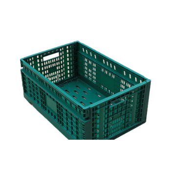 折叠水果筐 塑料周转筐 加厚带盖物流箱 大号塑料框600*400*230图2