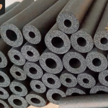 阻燃吸音空调橡塑管壳 b1级隔热橡塑保温管 耐高温铝箔橡塑海绵管
