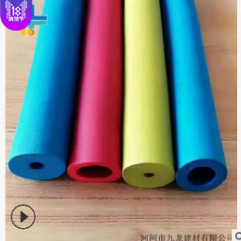 Jnbr彩色减震橡塑发泡管 防滑黑色光面橡塑保温管 复合铝箔橡塑管图2