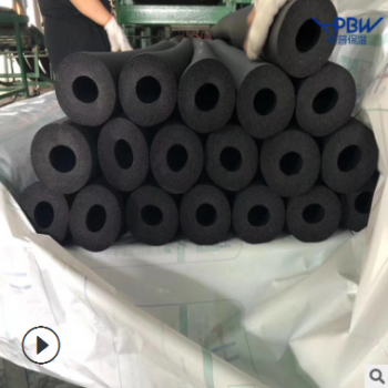 空调阻燃橡塑管 带铝箔面b1级柔性泡沫橡塑管壳 橡塑复合保温管套图3
