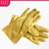 628黄色浸塑手套 耐油耐磨劳保手套 耐酸碱工业橡胶手套