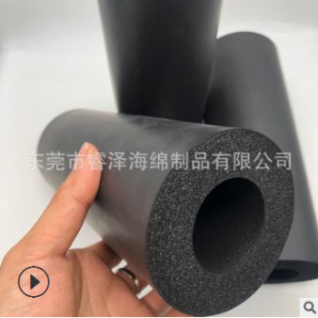 NBR橡塑海绵保温隔热圆柱管空调铝箔保温软管阻燃b级发泡橡塑管壳图3