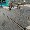 橡胶嵌丝道口板 橡胶铺面板 平过道铺面板铁路道口专用
