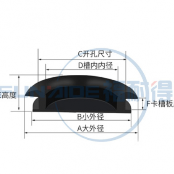 橡胶密封单面黑色护线圈配电箱堵孔过线圈防尘防水皮圈孔塞保护套图3