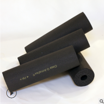 福乐斯黑色阻燃b1级橡塑管 工业隔热保温空调橡塑管壳 橡塑保温管