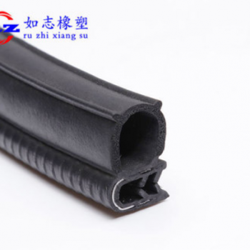 工业机械侧泡密封条电柜卡式U型带支撑汽车通用隔音中门框橡胶条