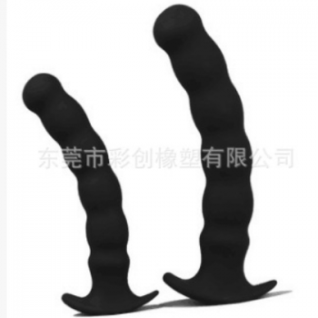 彩创 后庭塞肛门硅胶条 后庭按摩器 硅胶肛塞成人用品 厂家批发图2