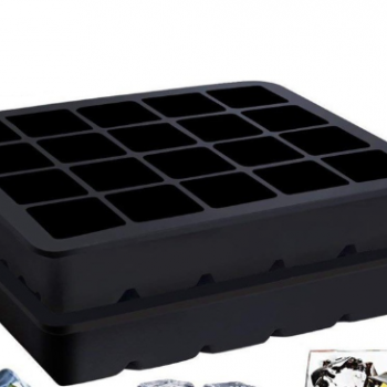 现货20格硅胶冰格 20孔冰模制冰盒 2.5cm方形硅胶冰格制冰模厂家