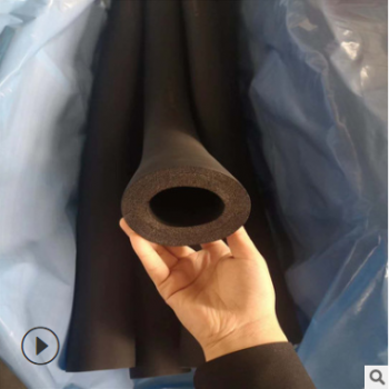 直销橡塑管 空调管道隔热防火B2级橡塑保温管壳黑色 贴箔橡塑管图3