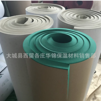 华锦厂家直销 汽车隔音吸声棉 铝箔隔音棉 橡塑棉带背胶 带铝箔图3