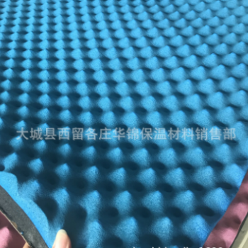 华锦厂家直销 汽车隔音吸声棉 铝箔隔音棉 橡塑棉带背胶 带铝箔图2