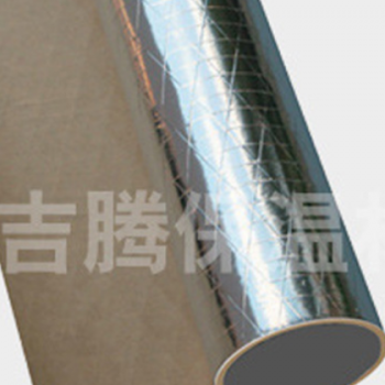 厂家直销加筋铝箔纸浆网格纸黄纸网格纸电热板用铝箔 粘保温管用图3