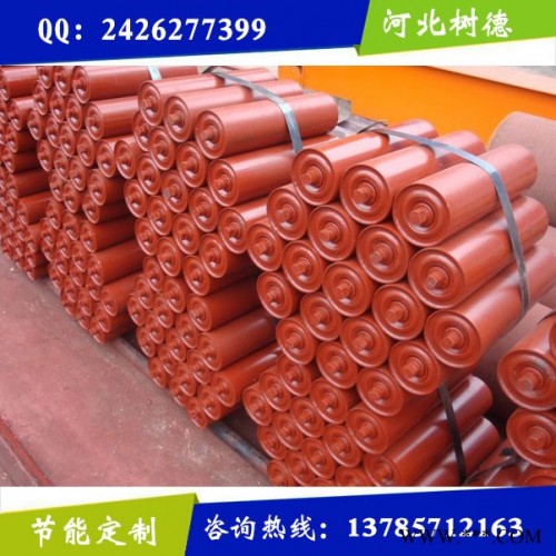 树德DTI 型  回程托辊三联托辊 槽型托辊 天然橡胶托辊 不锈钢托辊图3