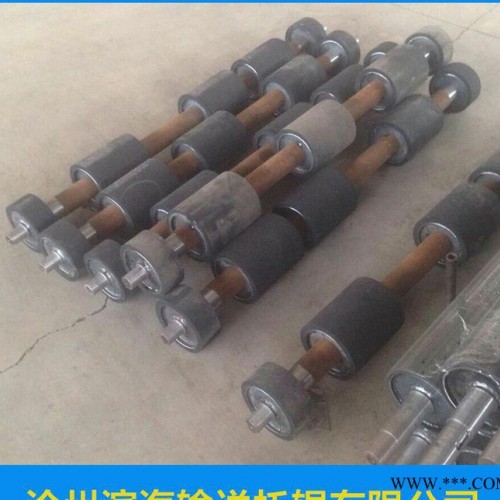 滨海输送托辊 004 定做加工橡胶包胶托辊 天然橡胶托辊 橡胶耐磨托辊图3