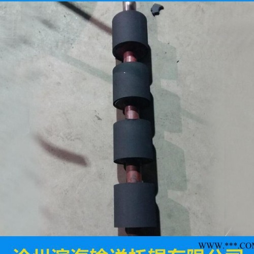 滨海输送托辊 004 定做加工橡胶包胶托辊 天然橡胶托辊 橡胶耐磨托辊图2