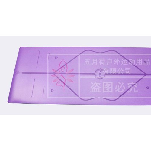 激光雕刻体位线土豪PU天然橡胶瑜伽垫 环保天然橡胶PU瑜伽垫图6