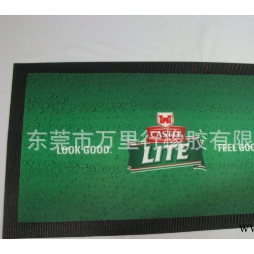 大量 强吸水无纺布吧垫 天然橡胶啤酒垫 logo可定制图2
