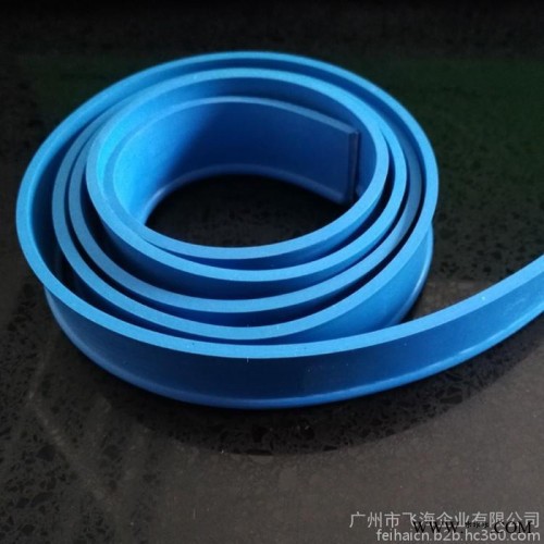 供应飞海 天然橡胶胶条S030  特级橡胶条 玻璃刮条 皮条 蓝色 105cm 玻璃刮胶条图3