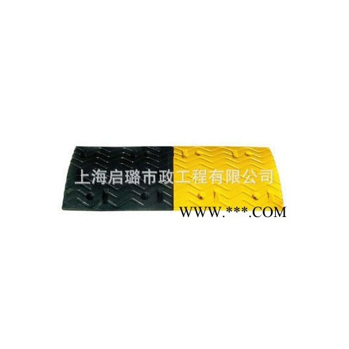 再生胶橡胶减速带 流线型减速带 缓冲垫减速带图3