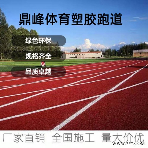 鼎峰体育 塑胶跑道厂家  橡胶颗粒塑胶跑道材料 塑胶跑道学校户外运动场地加工定制图8