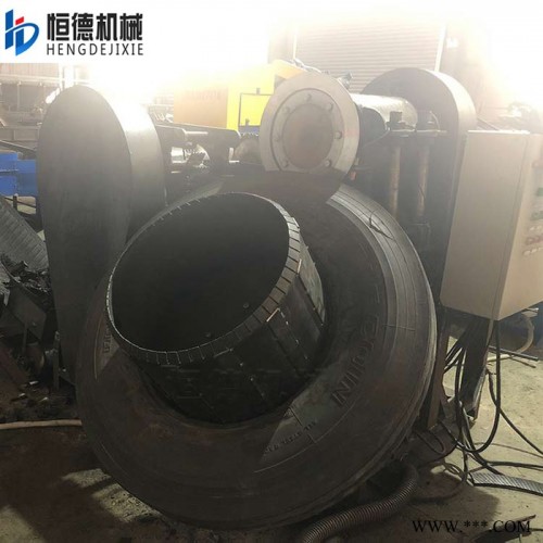 轮胎橡胶颗粒机器 废旧轮胎加工需要哪些设备 废旧轮胎处理设备 旧轮胎粉碎机厂家图2