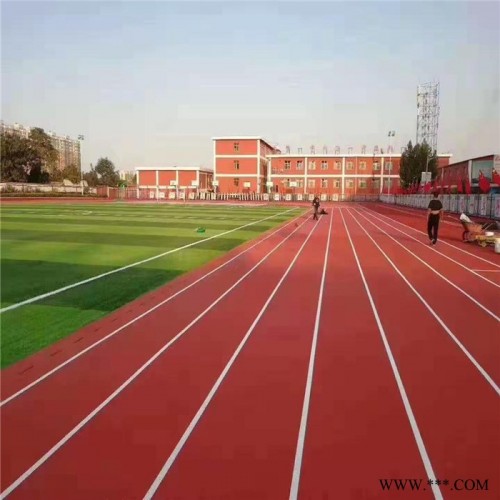 加工定制多种混合型塑胶跑道 透气型塑胶跑道，环保橡胶材料厂家量大从优，欢迎来电图2