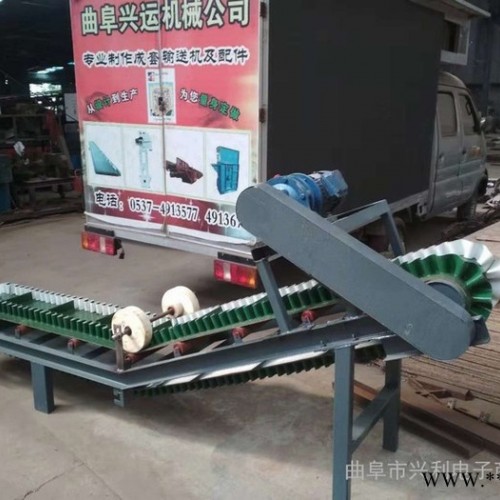 大倾角波纹挡边输送带批量加工 橡胶带运输机图3