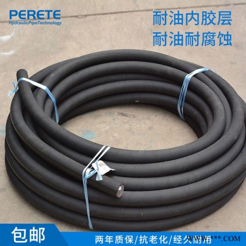 缠绕橡胶软管 高压钢丝六层缠绕胶管 耐磨液压软管总成  3/8寸 1/2寸 5/8寸 1寸 2寸 加工定制图2