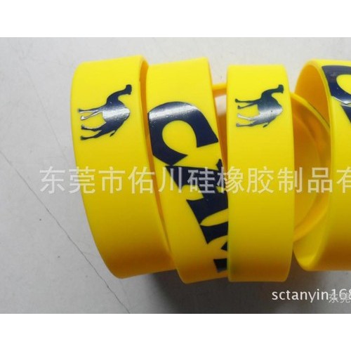凹刻印刷硅橡胶手环，定做、加工图3