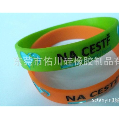 字母硅胶环迷彩生产 圆硅胶手环定做加工 硅橡胶制品生产礼品图2