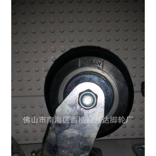 加工定制 双轴承日式万向脚轮 橡胶高强度中型万向脚轮图2