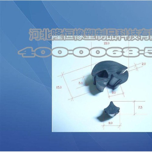生产销售三元乙丙三口胶条定制加工EPDM橡胶密封条图3