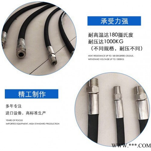 加工定做高压油管油管总成钢丝编织橡胶管高压软管耐高温高压软管注塑机管挖掘机管图5