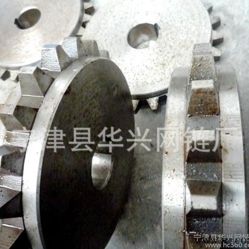 山东链轮规格 链条传动橡胶链轮 工业输送双排链轮加工图3