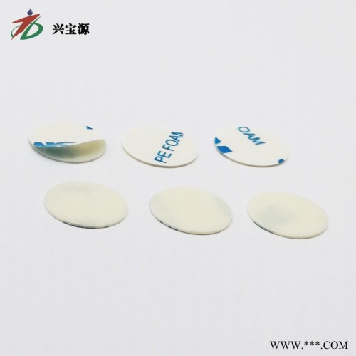 龙华福田华强北广州厂家加工定制透明自粘圆柱形硅胶垫圈 黑色家具减震防滑石棉橡胶垫圈 金手指双面胶带 圆形贴铭牌图4