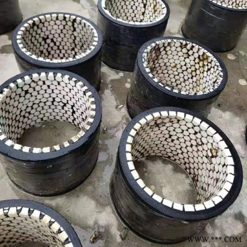瑞铭 衬陶瓷橡胶管 耐磨陶瓷橡胶管 内衬陶瓷耐磨管 橡胶内衬陶瓷胶管图2