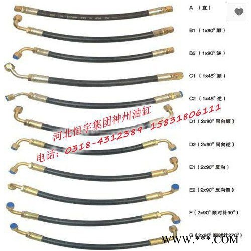 恒宇** 高压钢丝缠绕橡胶管 扣压式橡胶管 液压总成图3