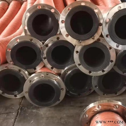 福硕 大口径吸排胶管 输水法兰胶管 大口径钢丝输水橡胶管图7