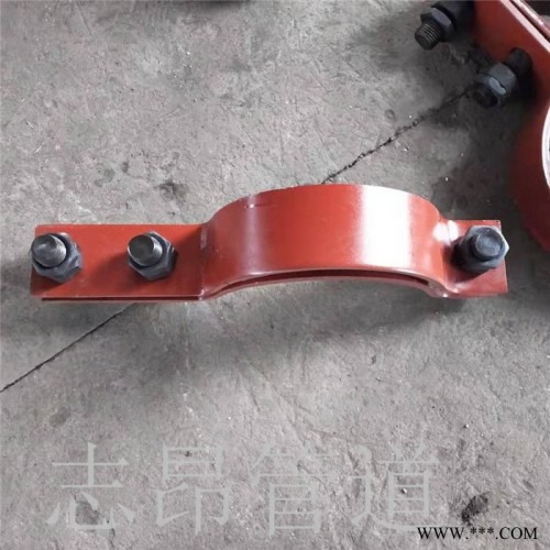 重型管夹 橡胶管夹   志昂管道 扁钢管夹图1