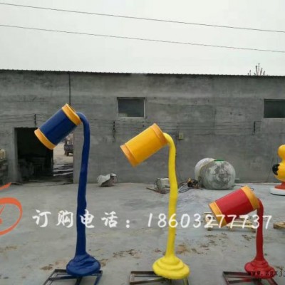 上海康大雕塑 玻璃钢彩绘仿真油漆颜料桶雕塑图6