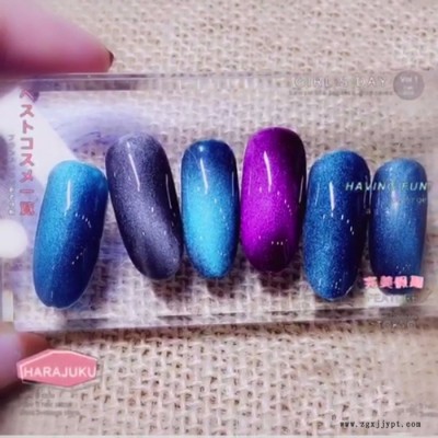M8雾雪系列 磁粉 铁粉立体 珠光颜料 猫眼 封层芭比 甲油胶 幻影粉 美甲图2