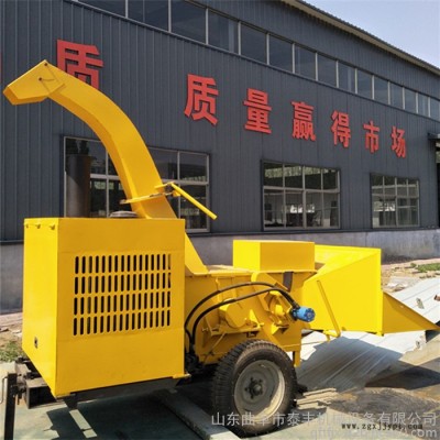 废旧大型移动式木材粉碎机 山西省园林绿化果树枝碎枝机 电动刨花机 颜料木粉机 方口切片机优惠价图3