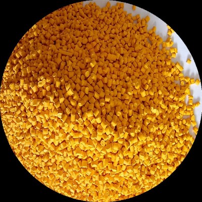 泽轩 彩色母粒荷花黄色母粒高浓度高光质量稳定塑料着色剂