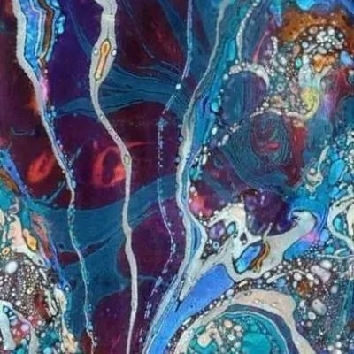 上海鹰伦 湿拓画浮水画 水影画 水拓画颜料 水上画画 创意DIY图3